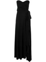 Federica Tosi robe-bustier en jersey - Noir