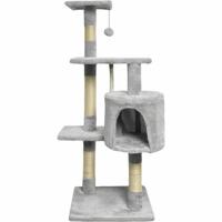 Krabpaal voor Katten Paloma tree Grijs Pluche Hout Sisal (1 Stuks)