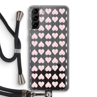 Ass 'n Titties: Samsung Galaxy S21 Plus Transparant Hoesje met koord