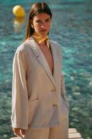Petria linen look blazer - kit - 12780