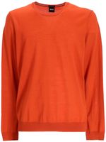 BOSS pull en laine vierge - Orange