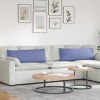 VidaXL Sofa kussens 2 pcs jeans blauw 120 x 40 cm stof