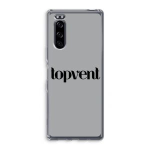 Topvent Grijs Zwart: Sony Xperia 5 Transparant Hoesje