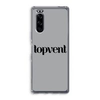 Topvent Grijs Zwart: Sony Xperia 5 Transparant Hoesje