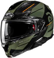 HJC RPHA-91 Blat, Systeemhelm, Groen Oranje