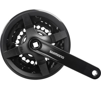 Shimano crankstel 6/7/8 speed tourney fc-ty301 met 150mm crankarm 42 x 34 x 24t zwart