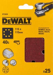 DeWALT DT3030 P40 Schuurpapier 1/4 Velcro VE=25