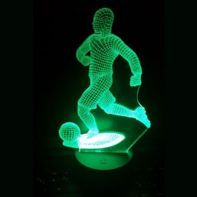 3D LED LAMP - VOETBALLER - Ontwerp-zelf.nl