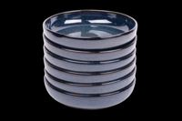 Set van 6 diepe borden - 18 cm - Faro - blauw - Portugees stoneware