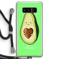 Avocuddle: Samsung Galaxy Note 8 Transparant Hoesje met koord