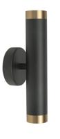 Highlight Zwart met gouden wandspotPerugia up & down - W3675.38
