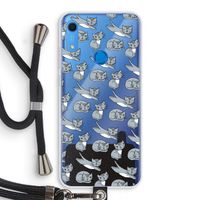 Poezen: Huawei Y6s Transparant Hoesje met koord