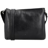 Vilenca Leren Schoudertas Elise Zwart