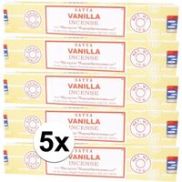 5x Nag Champa wierook Vanilla 15 gram