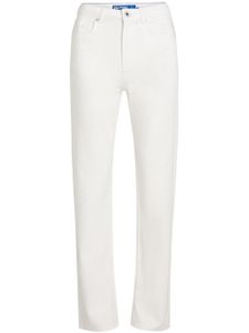 Karl Lagerfeld Jeans jean droit à taille haute - Blanc