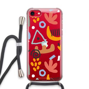 Abstract: iPhone SE 2020 Transparant Hoesje met koord