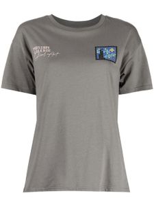 Musium Div. t-shirt en coton à broderies - Gris