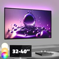Tv backlight set met 1 RGBWW ledstrip voor tv's 32-40 inch
