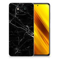 Xiaomi Poco X3 | Poco X3 Pro | TPU | Siliconen hoesje | Marmer Zwart - Origineel Cadeau Vader