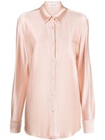 Alexandre Vauthier chemise satinée à manches longues - Rose