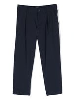 Fay Kids box-pleat straight-leg trousers - BLUE