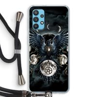 Sinister Wings: Samsung Galaxy A32 4G Transparant Hoesje met koord