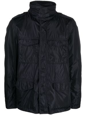 ASPESI coupe-vent imperméable à capuche dissimulée - Bleu