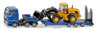 Siku 1790 MAN-LKW met JCB op trailer - thumbnail