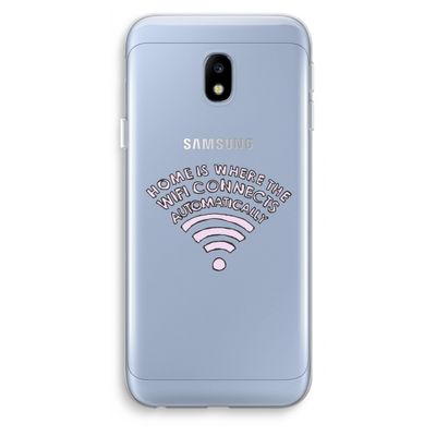 Home Is Where The Wifi Is: Samsung Galaxy J3 (2017) Transparant Hoesje