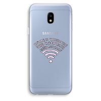 Home Is Where The Wifi Is: Samsung Galaxy J3 (2017) Transparant Hoesje