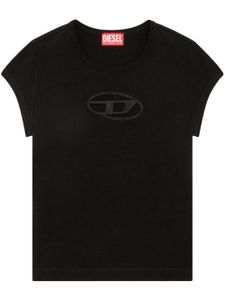 Diesel t-shirt T-Angie à logo imprimé - Noir