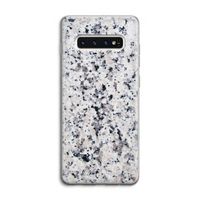 Gespikkelde marmer: Samsung Galaxy S10 4G Transparant Hoesje