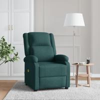 Massagestoel stof donkergroen