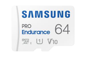 SAMSUNG PRO Endurance 64 GB microSDXC (2022) geheugenkaart UHS-I U1, Class 10, V10, Incl. SD-Adapter