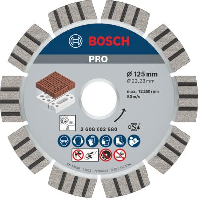 Bosch Accessoires Diamantdoorslijpschijf Best for Abrasive 125 x 22,23 x 2,2 x 12 mm 1st - 2608602680