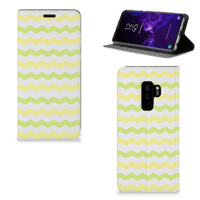 Samsung Galaxy S9 Plus | Hoesje met Magneet | Waves Yellow