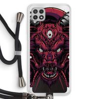 Hell Hound and Serpents: Samsung Galaxy A22 4G Transparant Hoesje met koord