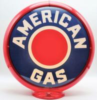 American Gas Red Dot Benzinepomp Bol American Gas Red Dot Benzinepomp Bol
