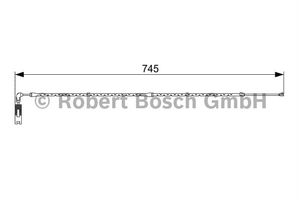 Waarschuwingscontact, remvoering-/blokslijtage Voor AP801