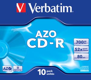 Verbatim CD-R AZO Crystal 700 MB 10 stuk(s)