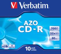 Verbatim CD-R AZO Crystal 700 MB 10 stuk(s) - thumbnail