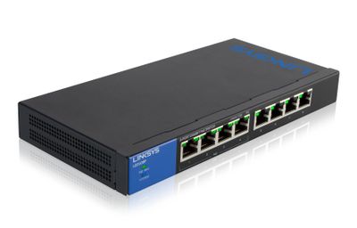 Linksys 8-poorts Gigabit PoE - desktopswitch (LGS108P)