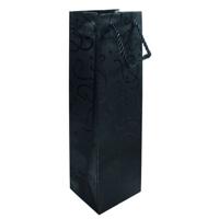 Draagtas iezzy (wijn)fles 9x10x33cm celebration | 5 stuks