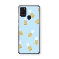 Ananasjes: Samsung Galaxy A21s Transparant Hoesje