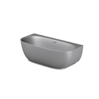 Riho Phatos Halfvrijstaand Bad - 170x80cm - Acryl - Mat stone grey (grijs) B163001085