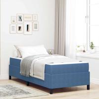 Bedframe met matras Blauw 80 x 200 cm Stof