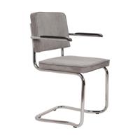 Zuiver Ridge Rib Kink armstoel Cool Grey