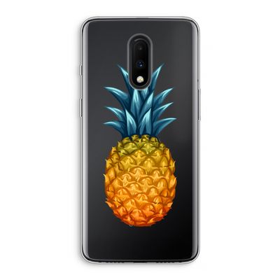 Grote ananas: OnePlus 7 Transparant Hoesje