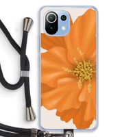 Orange Ellila flower: Xiaomi Mi 11 Lite Transparant Hoesje met koord