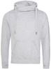 Just Cool JH021 Cross Neck Hoodie - Heather Grey - XXL